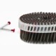 Platkop colorcoat ringnagels leverbaar in RAL-kleuren