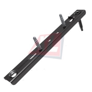 FassadenClip® FCS voor onzichtbare montage van houten gevelbekleding, geschikt voor rhombus- en rechthoekige gevelprofielen met ventilatieafstand tot de onderconstructie.